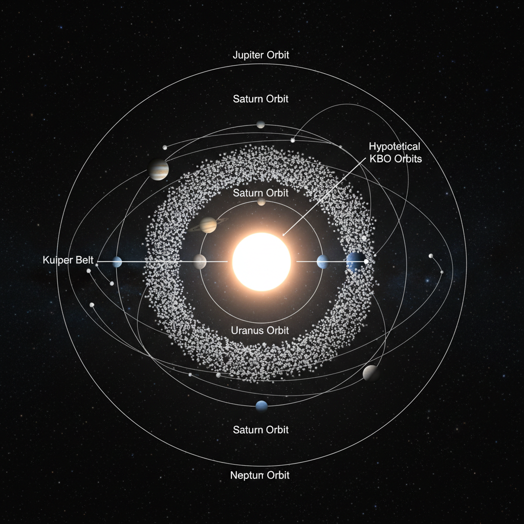 O Enigma do Cinturão de Kuiper: Um Planeta Oculto Deforma o Limite do Sistema Solar?