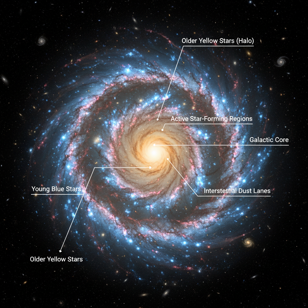 O Ballet Cósmico da Criação Estelar em NGC 5134