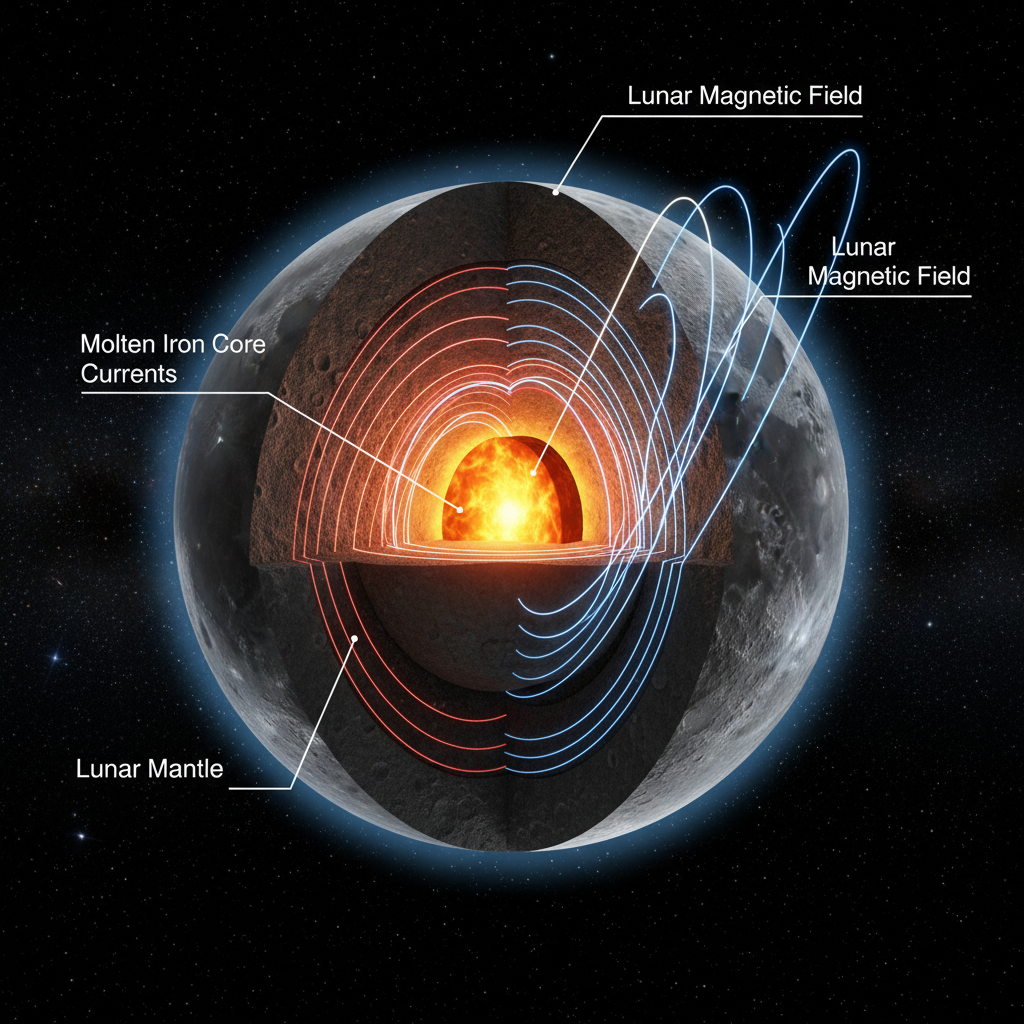 O Coração Magnético Oculto da Lua