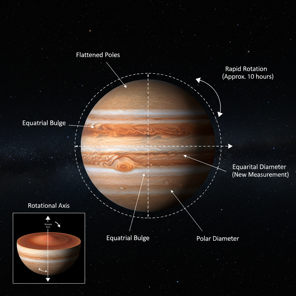 Júpiter: O Gigante Gasoso Revela Segredos de Sua Forma
