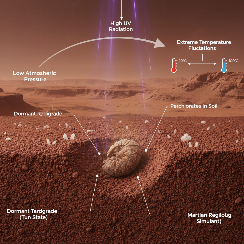 Tardígrados em Marte: A Resiliência Improvável da Vida Terrestre