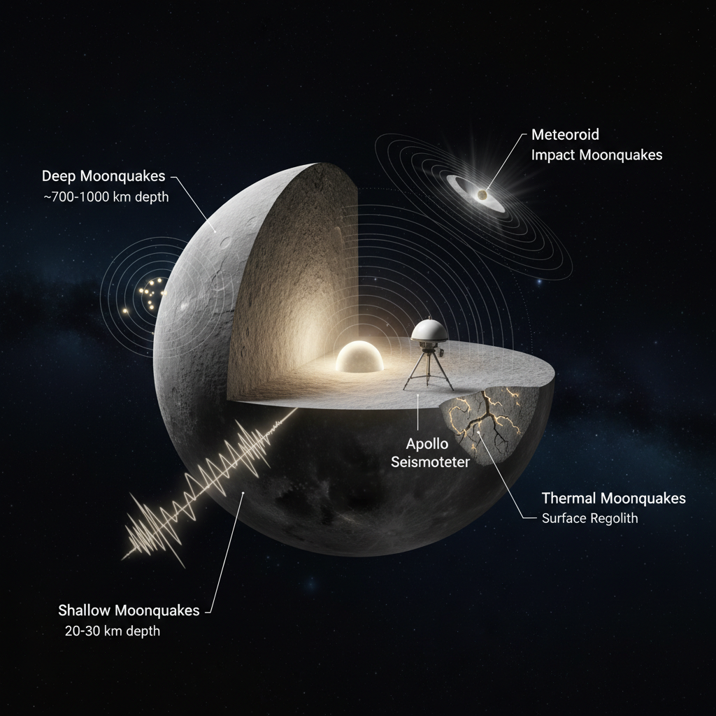 A Lua Não é Silenciosa: Terremotos Antigos Revelam um Passado Vibrante