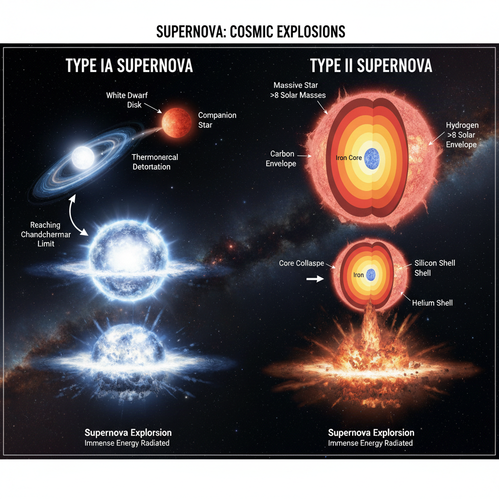 Onde as Estrelas Explodem: Decifrando o Palco Cósmico das Supernovas