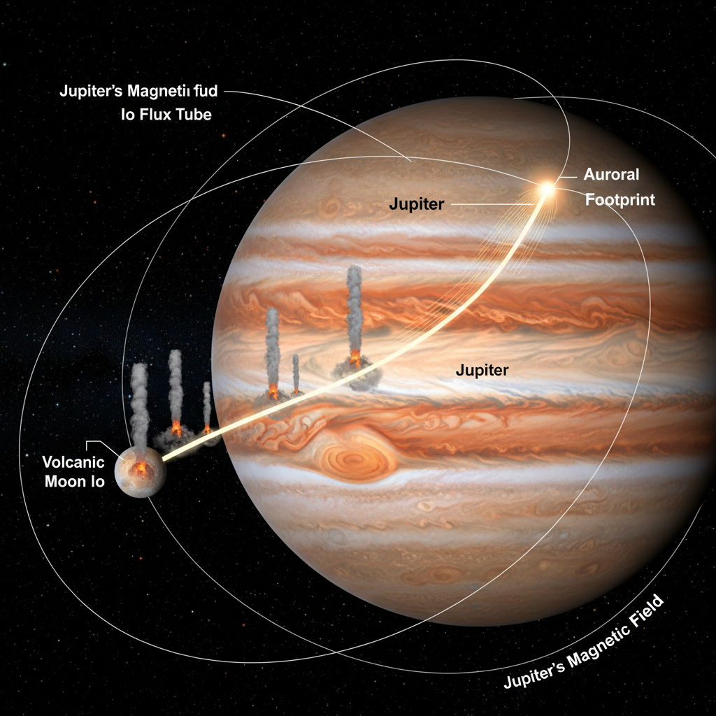 A Dança Cósmica de Júpiter: JWST Revela Segredos das Auroras Lunares