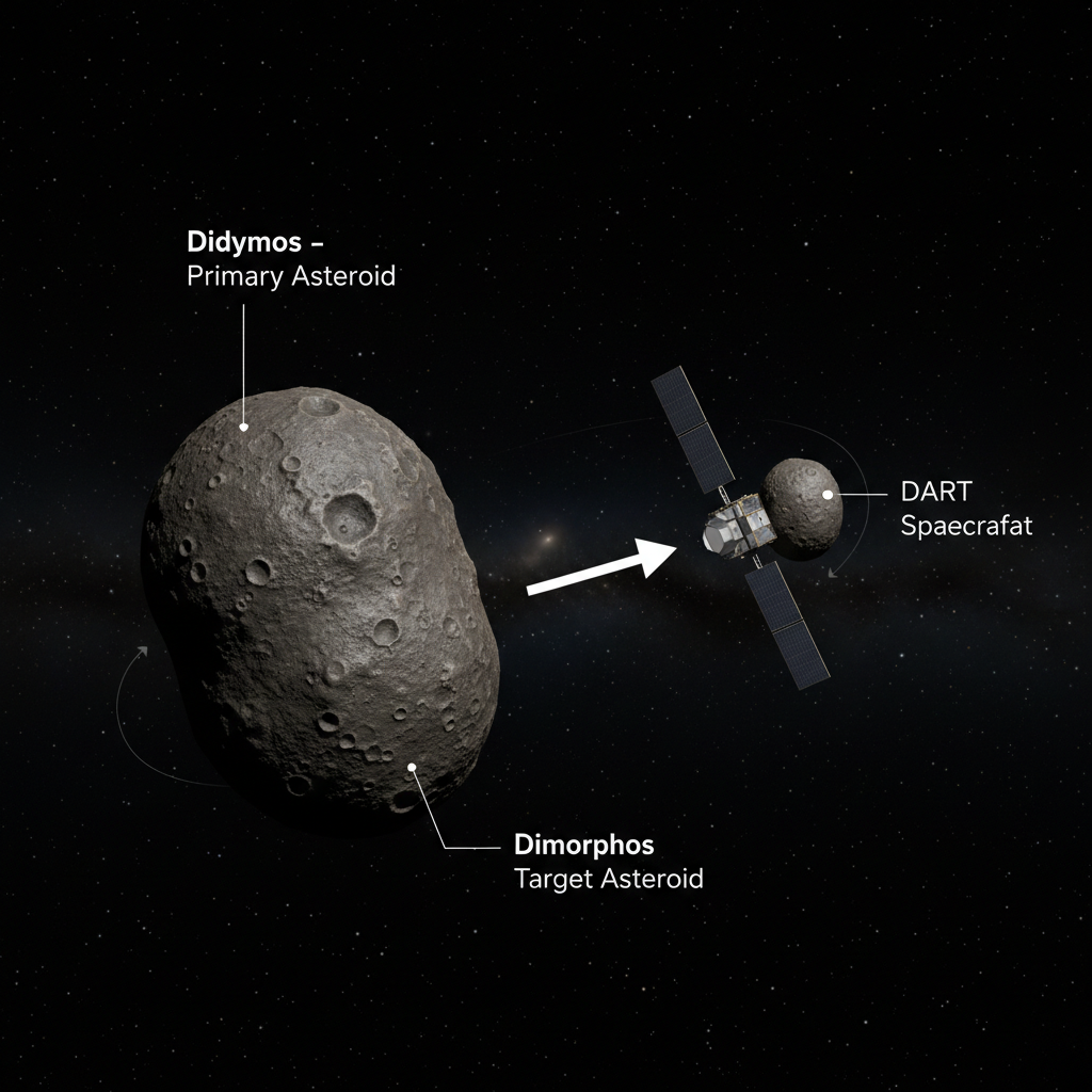 A Dança Cósmica Redefinida: DART e a Primeira Mudança Orbital Humana