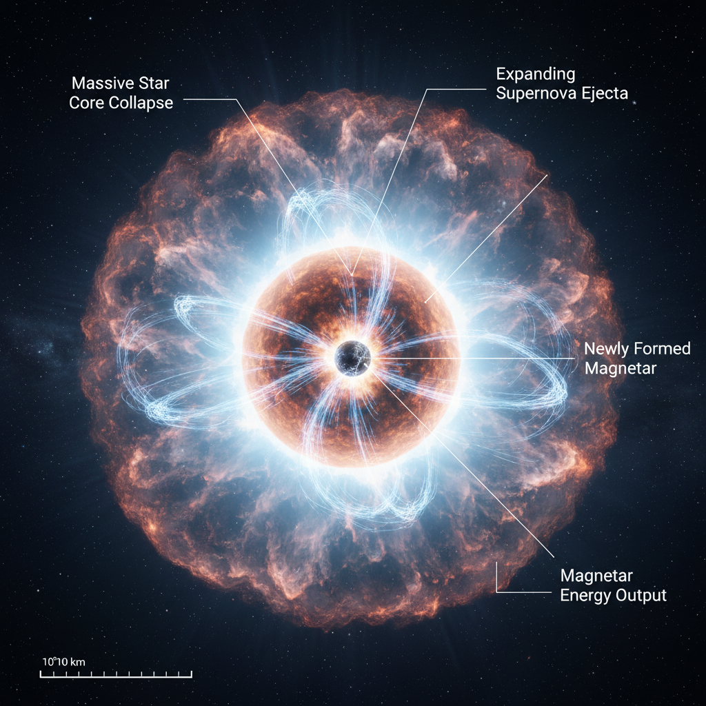 O enigma pulsante das supernovas superluminosas desvendado