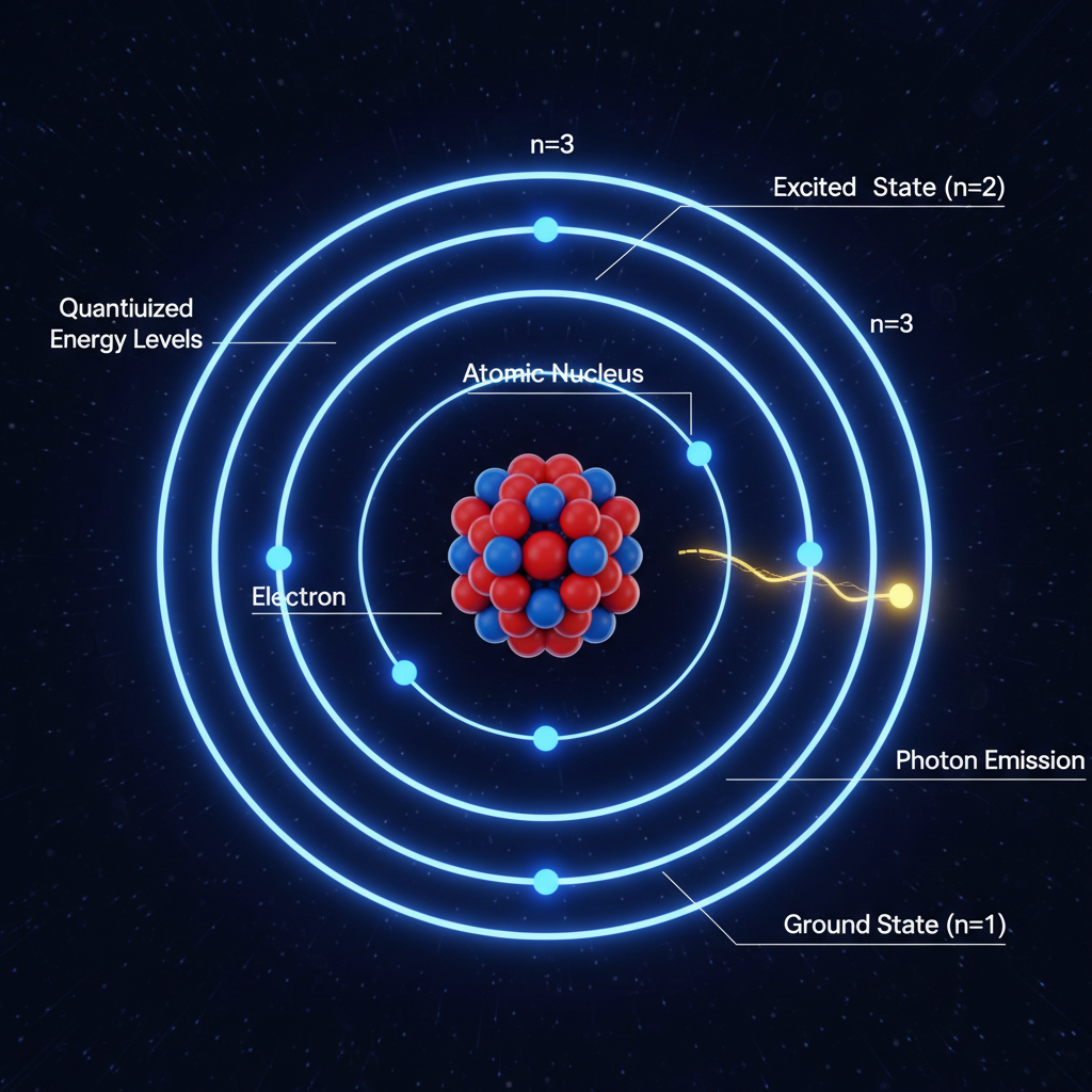 O modelo atômico de Bohr introduziu a ideia de níveis de energia quantizados para elétrons, explicando a estabilidade dos átomos e a emissão e absorção de luz em pacotes discretos.