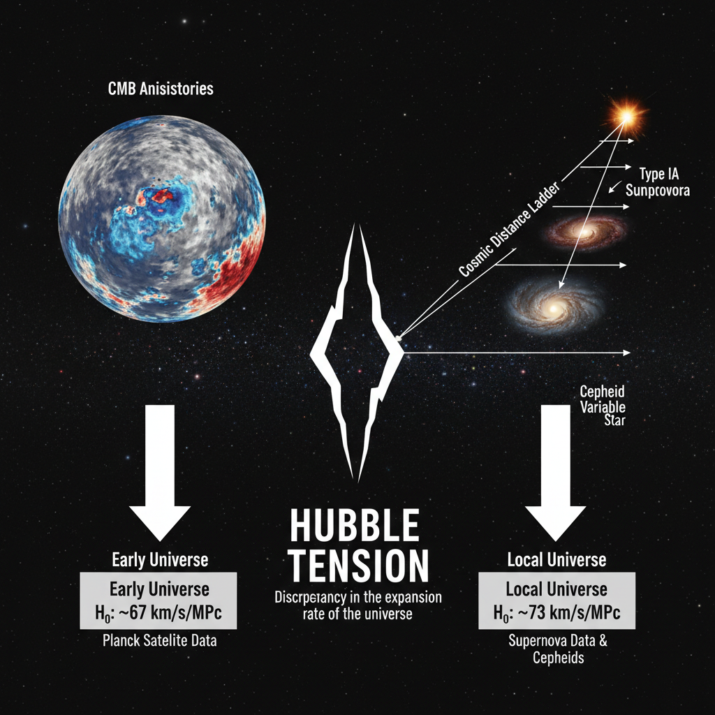A Tensão Cósmica e o Enigma da Expansão Universal