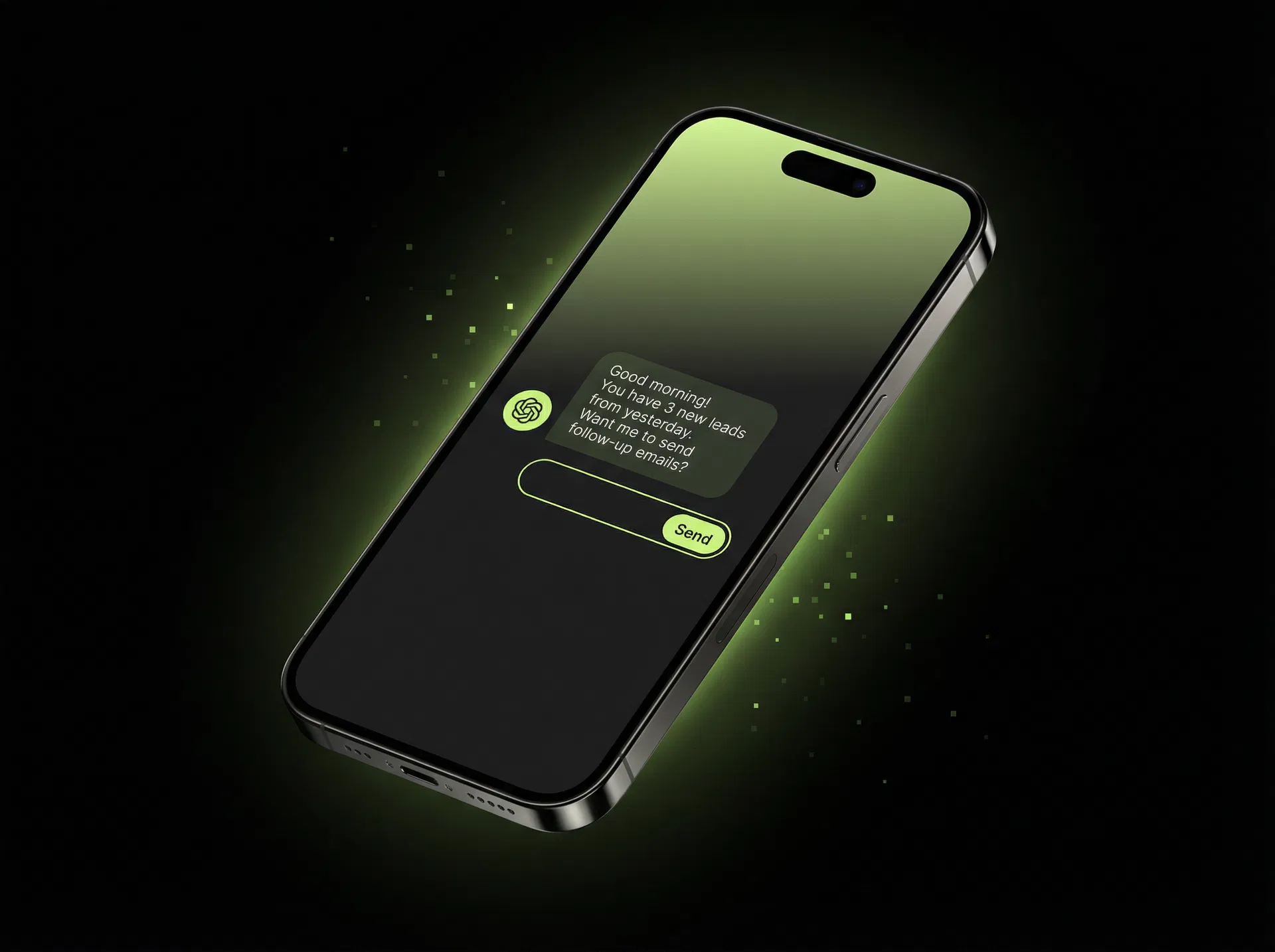 AI Agent Business OS on mobile phone