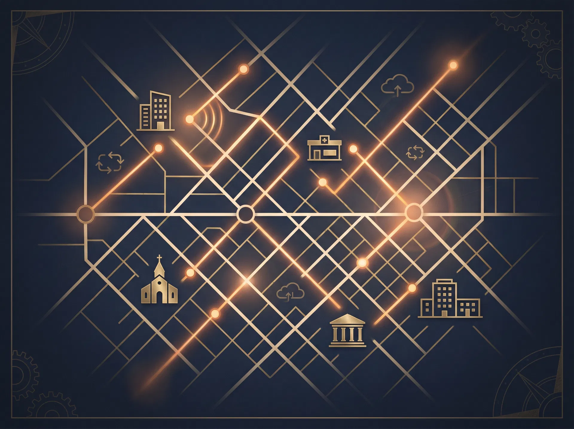 Local Augusta IT rescue map visual