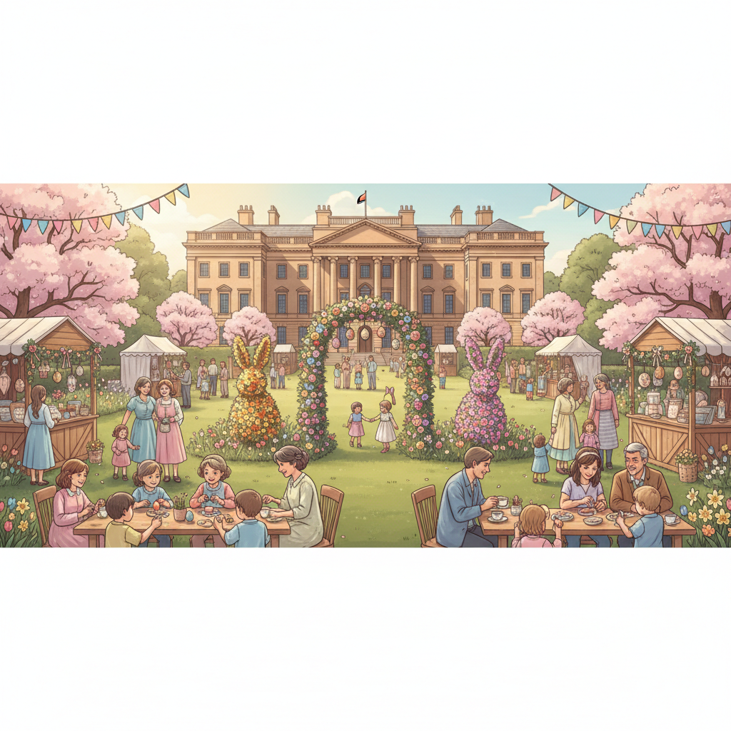 The Easter Garden at Holkham Hall