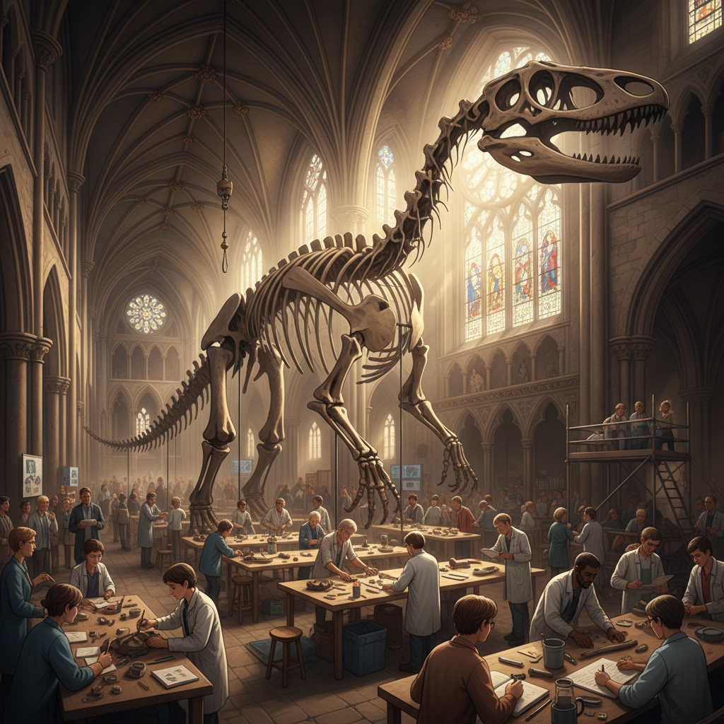 Titanosaur at Peterborough Cathedral