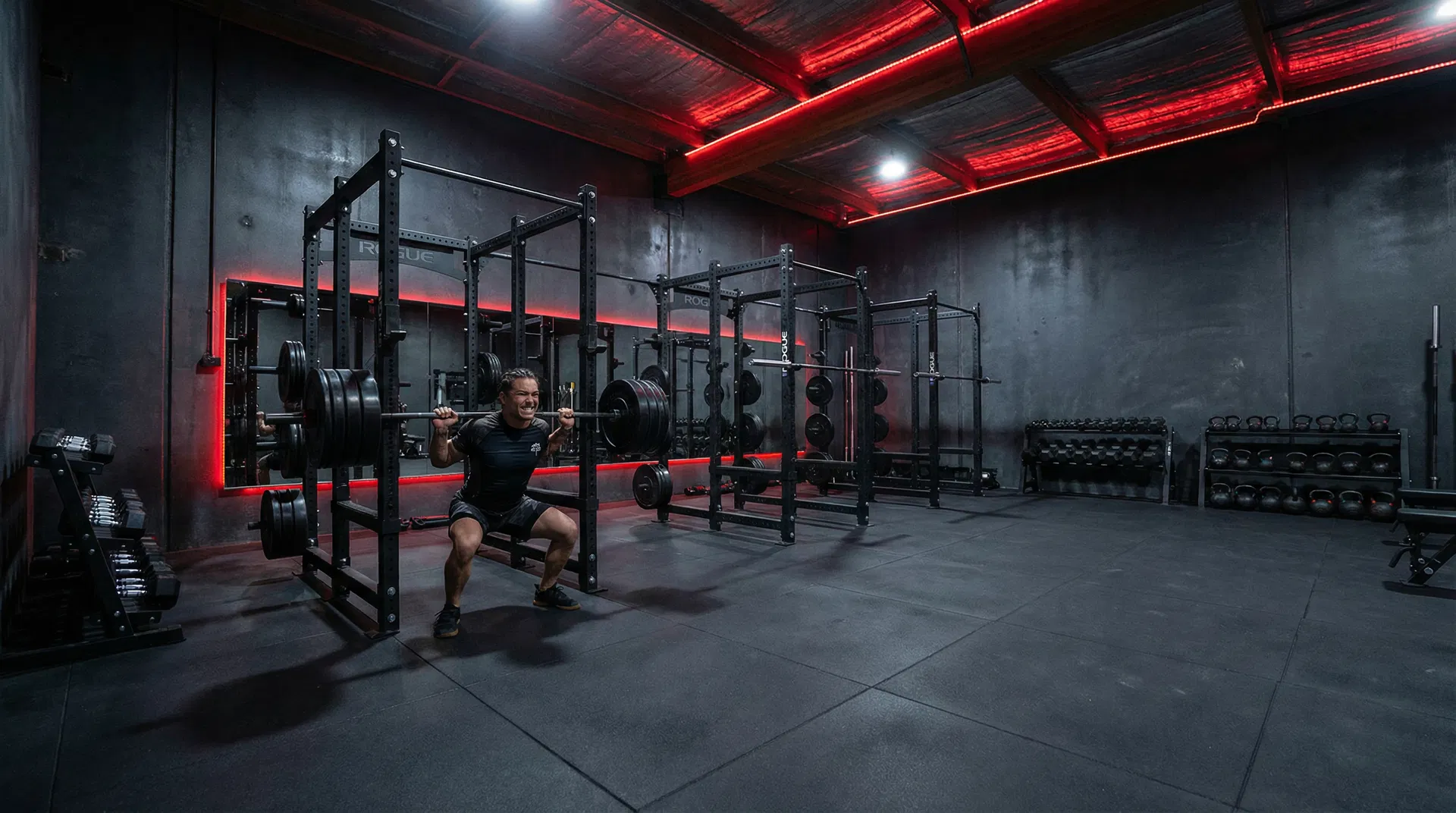 Strength and conditioning room at Chicago MMA