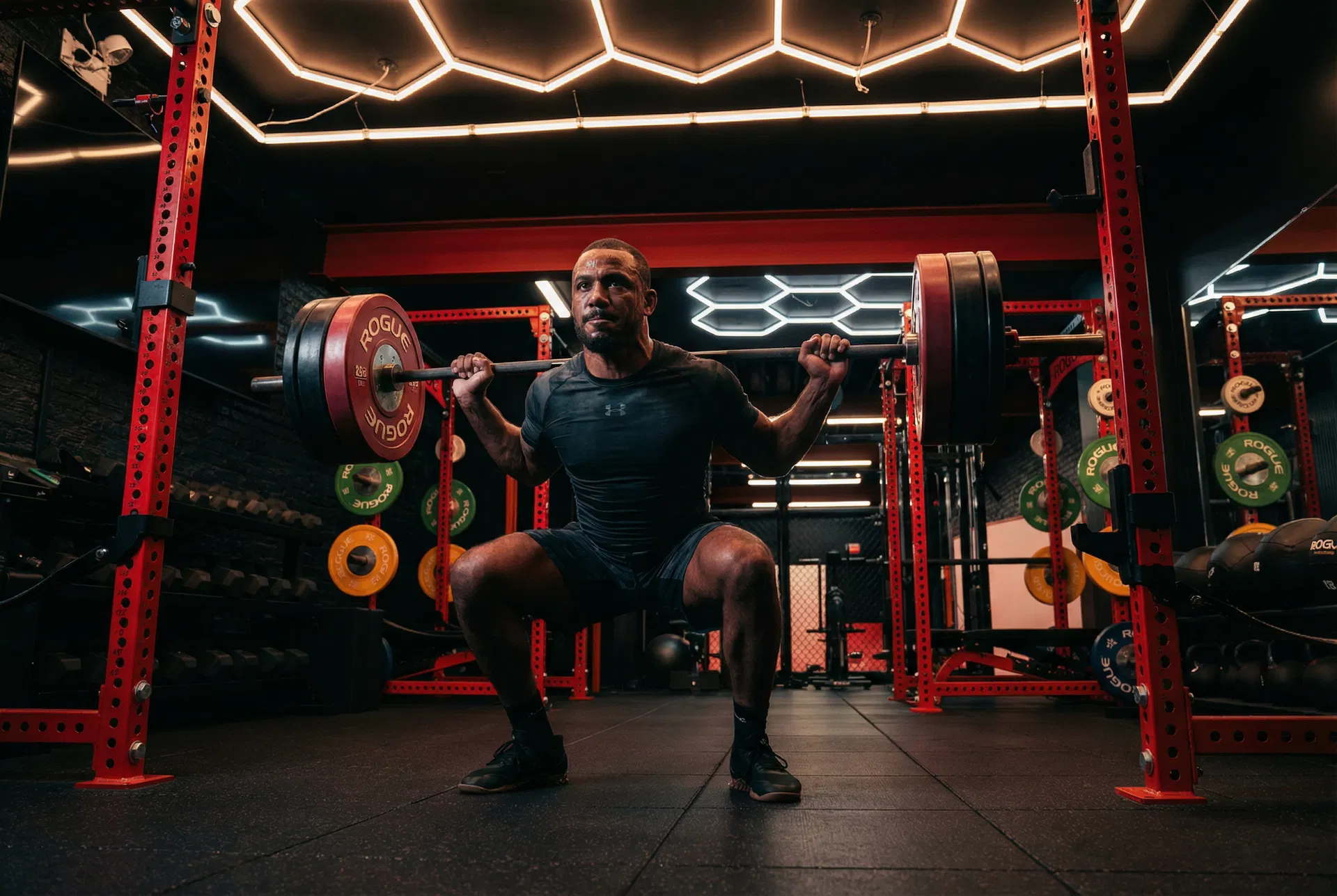Heavy compound work — the foundation of fight-ready strength