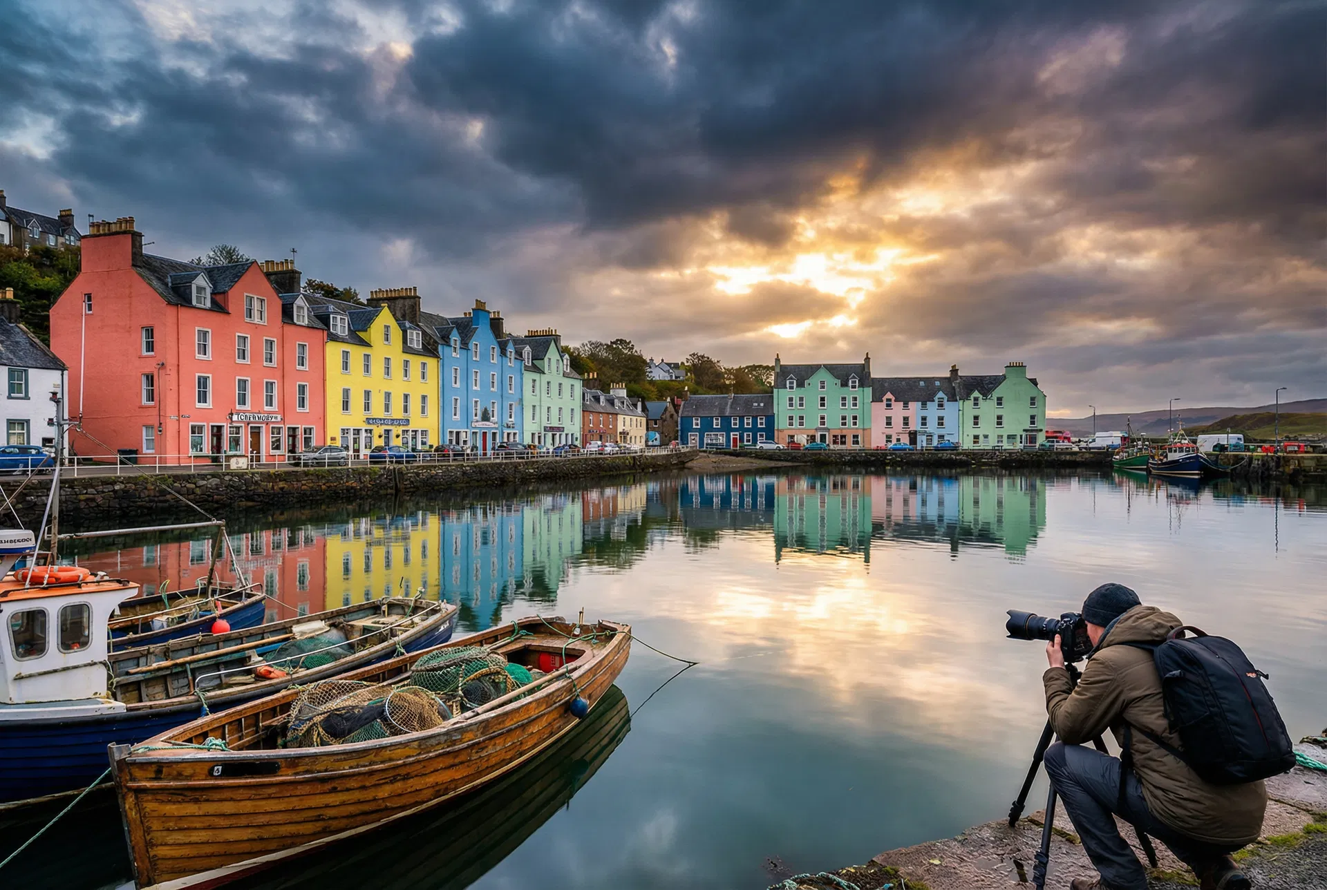 The colourful waterfront of Tobermory, Isle of Mull