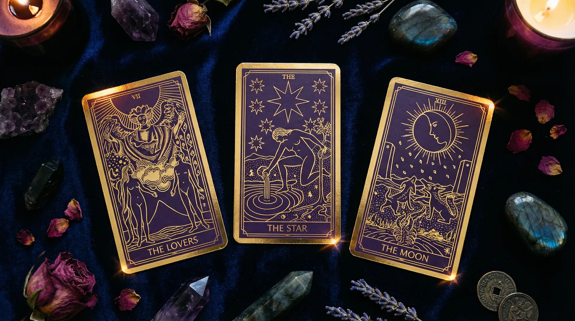 Tarot cards arrangement