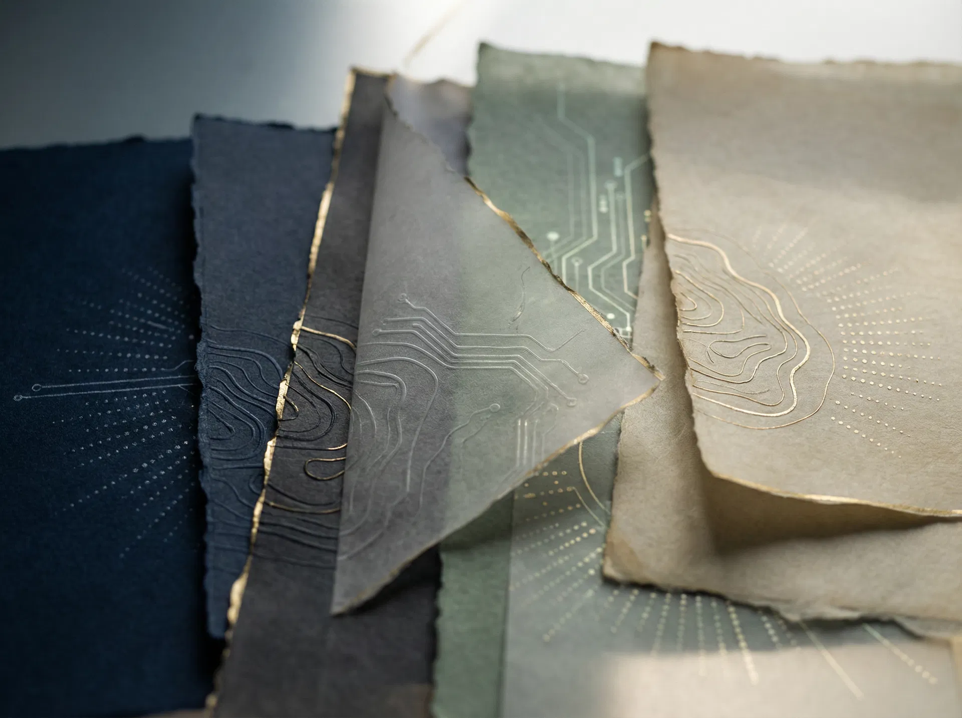 Abstract editorial insight visual