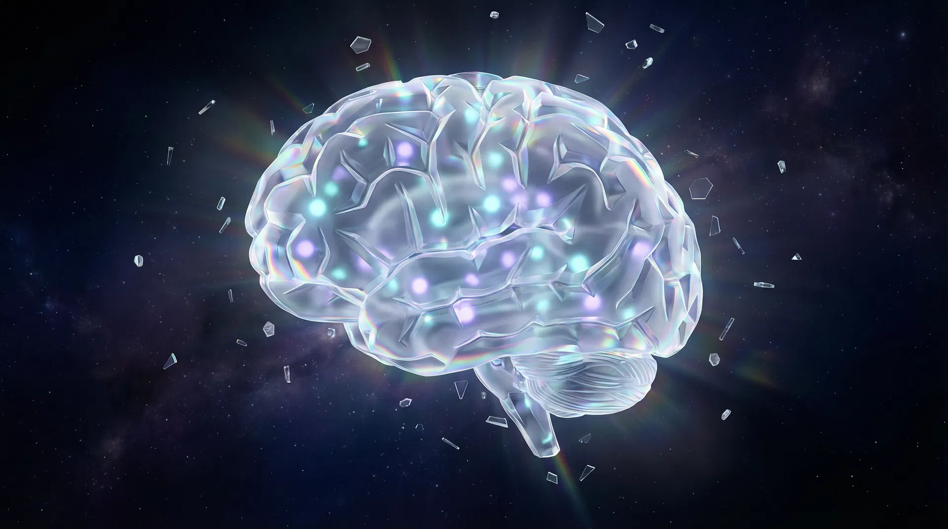 AI glass brain visualization