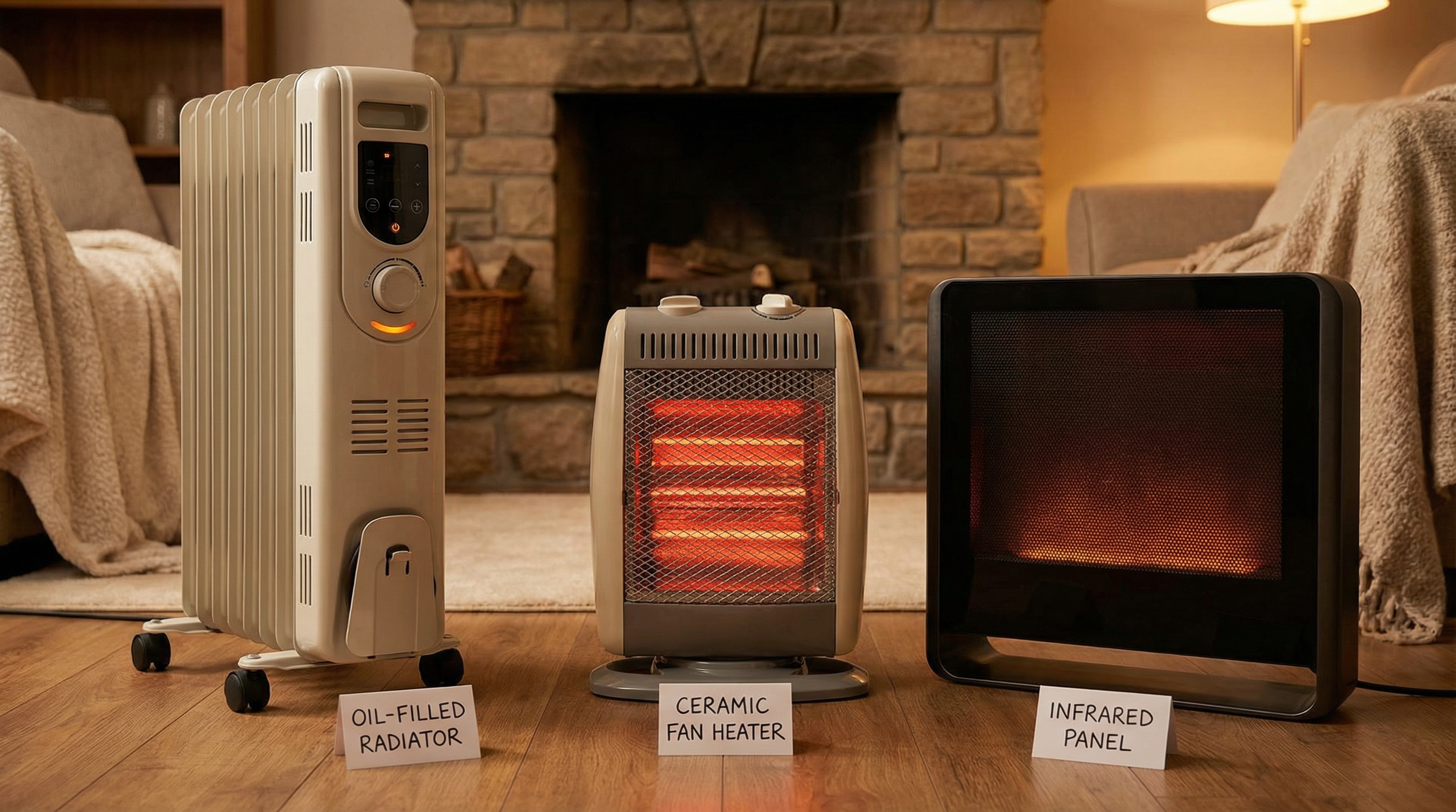 Heating - Space Heater Energy Conversion Efficiency: Resistive vs Ceramic vs Oil-Filled
