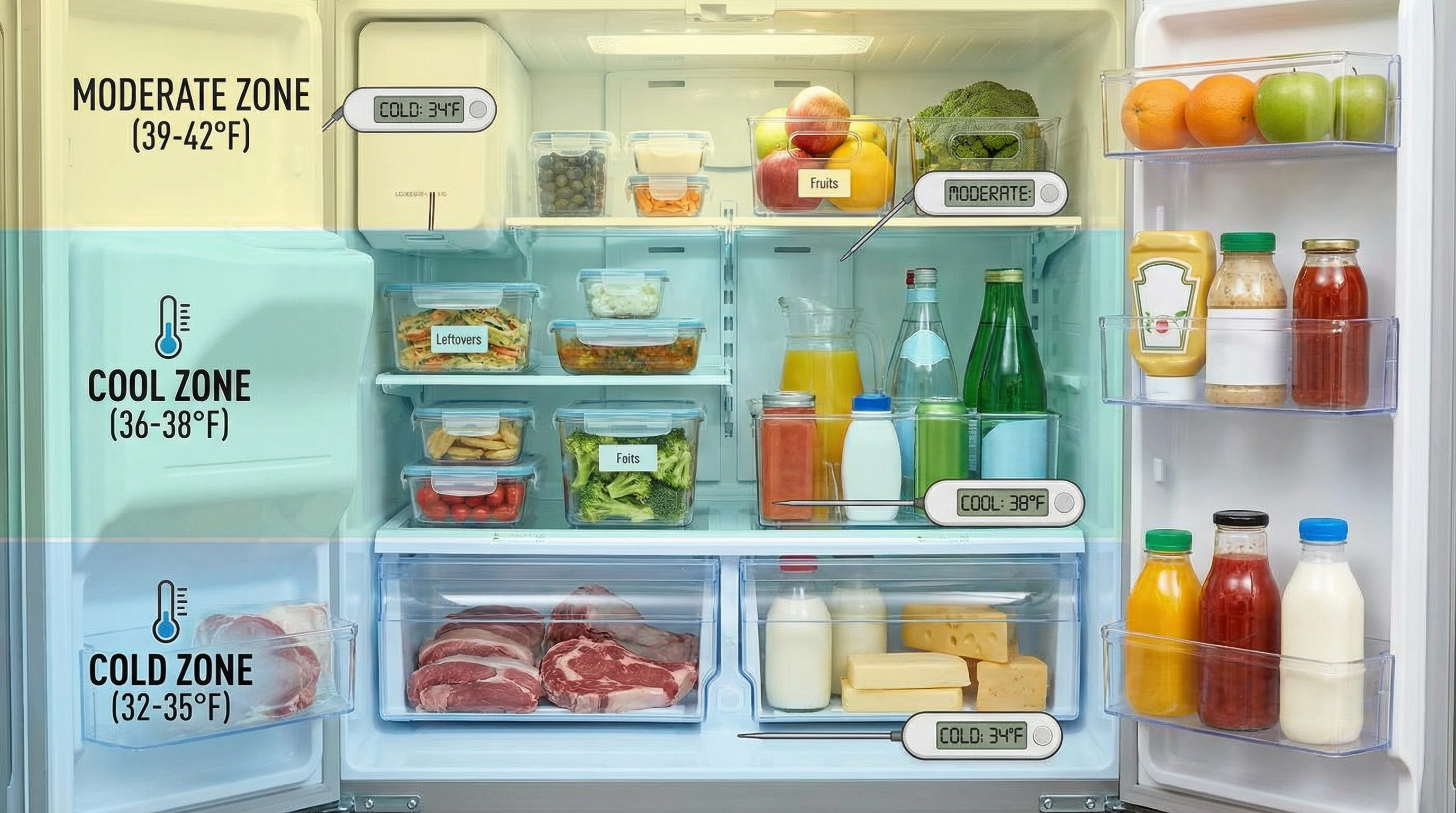 Kitchen Appliances - The Physics of Refrigerator Organization: Thermal Zones and Food Preservation