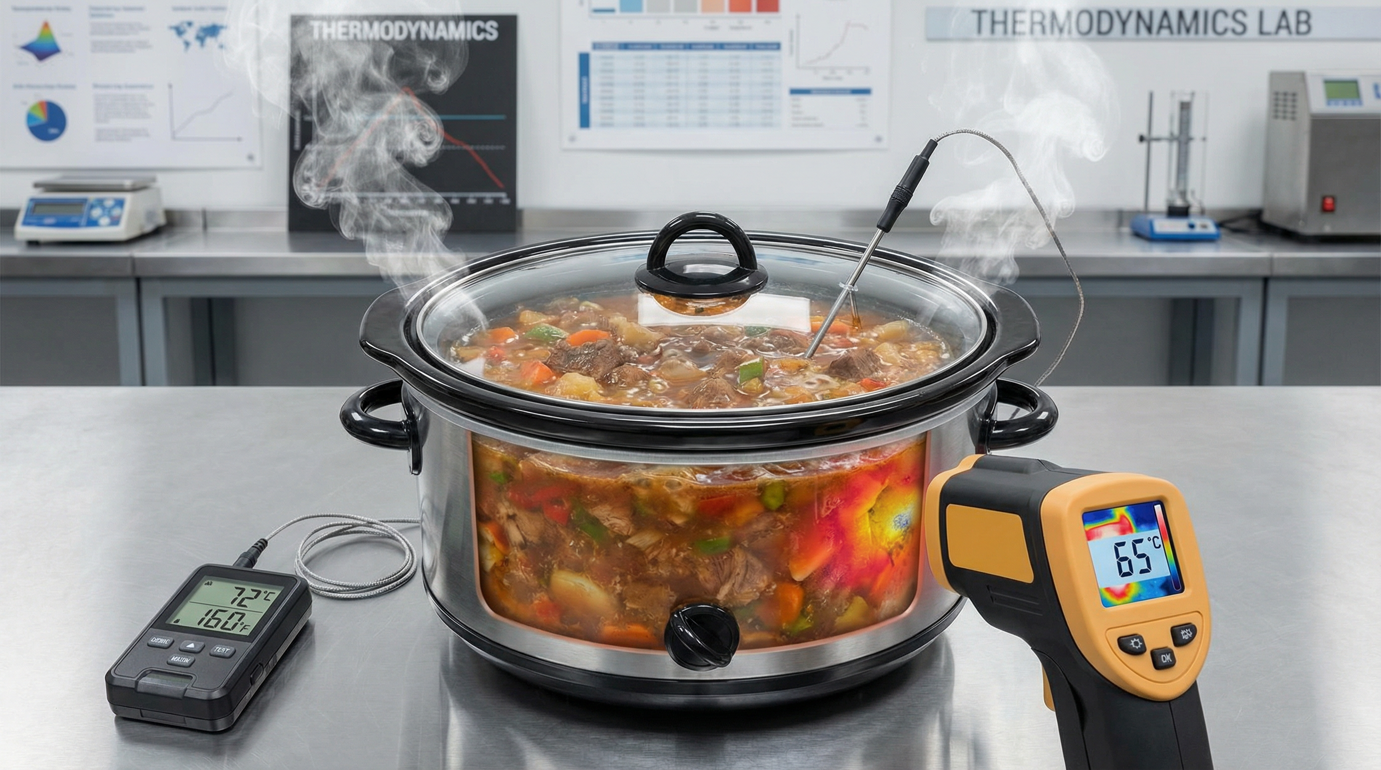 Kitchen Appliances - The Thermodynamics of Slow Cookers: Heat Transfer and Food Safety