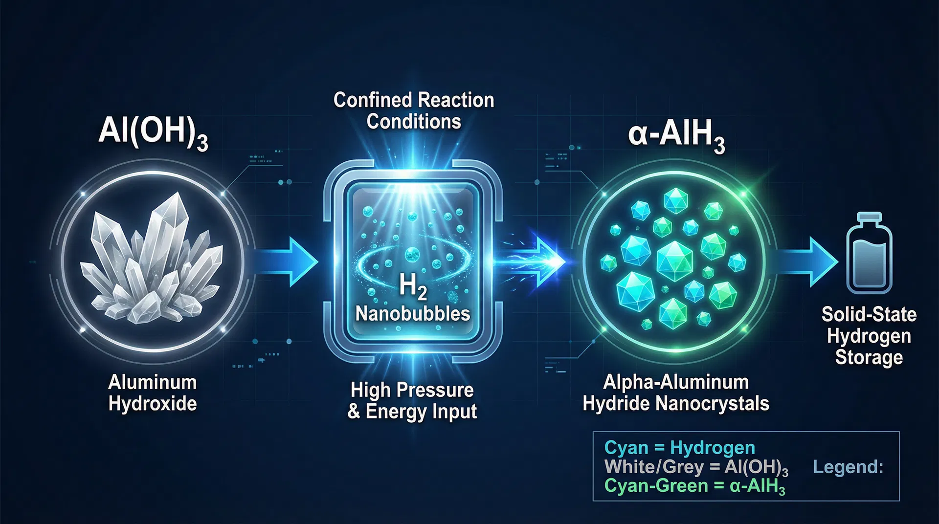 固态氢基燃料合成技术原理图