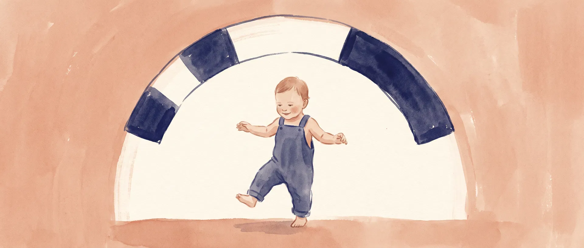 Nursery scene suggesting a baby moving from two naps to one