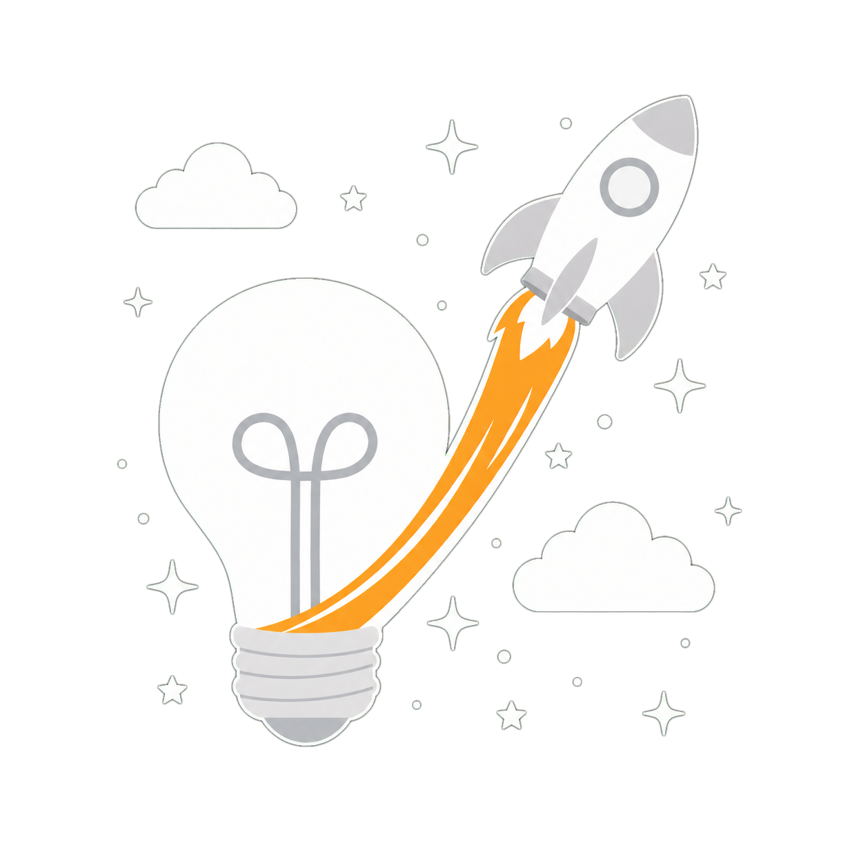 From idea to income — bulb & rocket