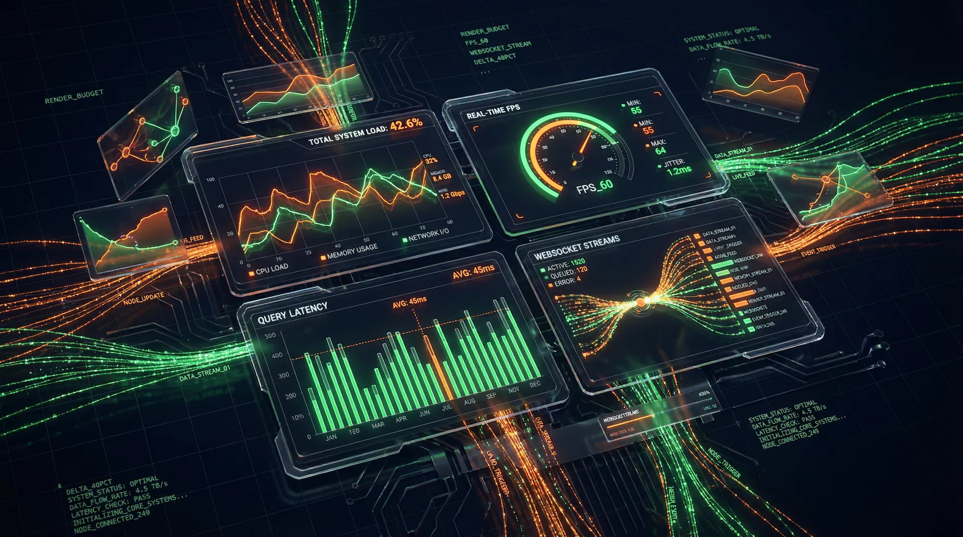 Performance Dashboard — Real-Time Observability platform visualization