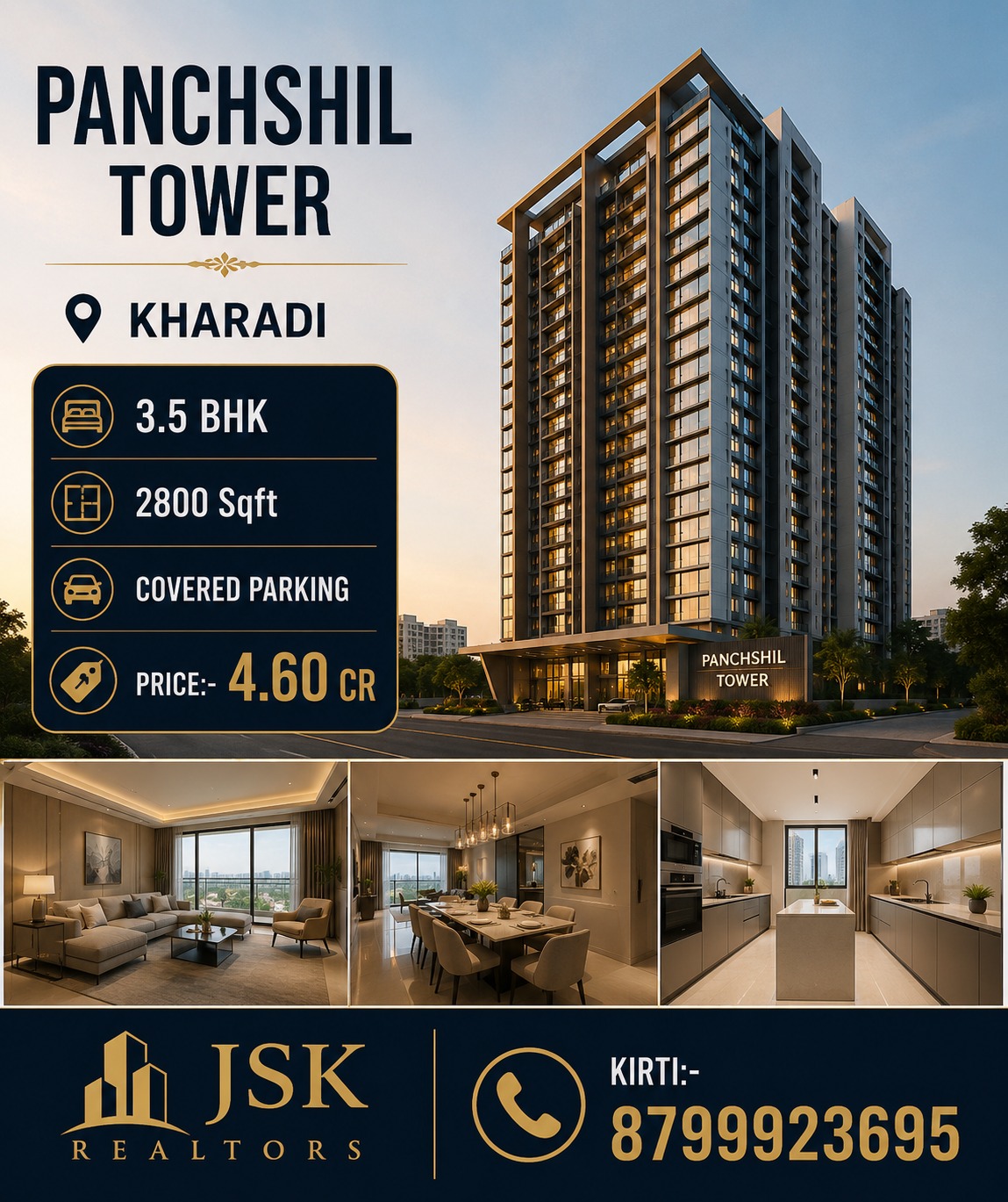 2.5 BHK flat Satyam Serenity Kalyani Nagar/Wadgoansheri - Image 1