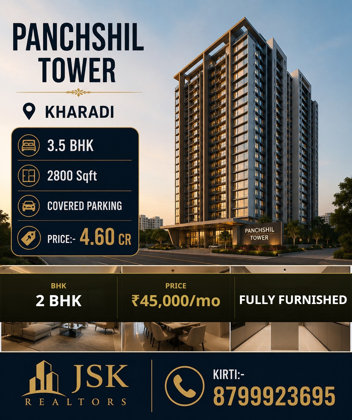 2 BHK flat BHAKTI ELEGANCE VIMAN NAGAR - Image 1