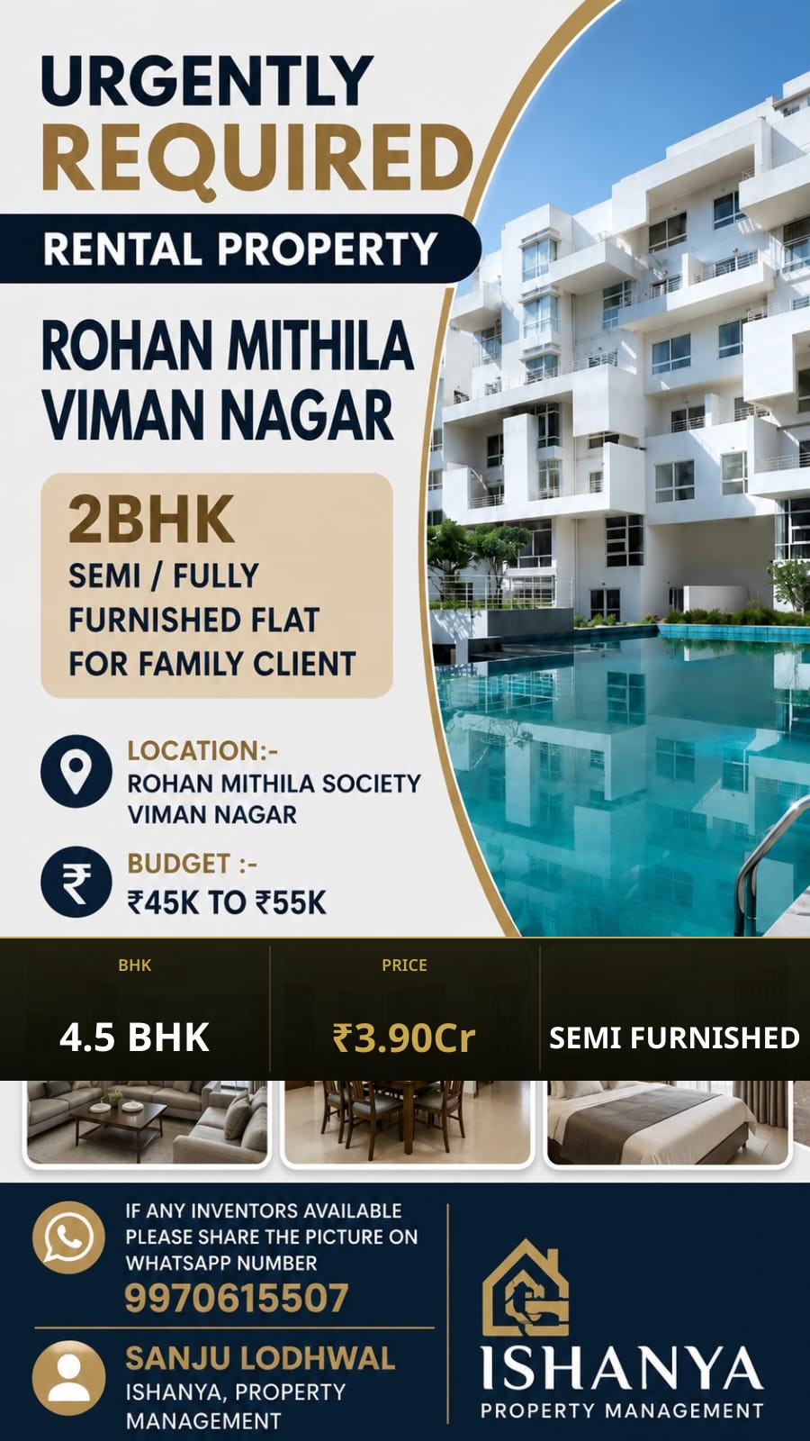 4.5 BHK Flat for Sale in Pune | Ganga Liviano - Image 1