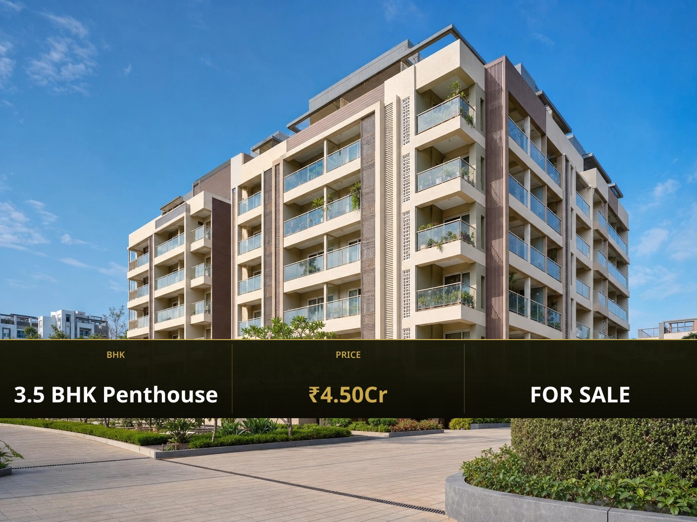 3.5 BHK Penthouse Flat for Sale in Pune | Marvel Diva - Image 1
