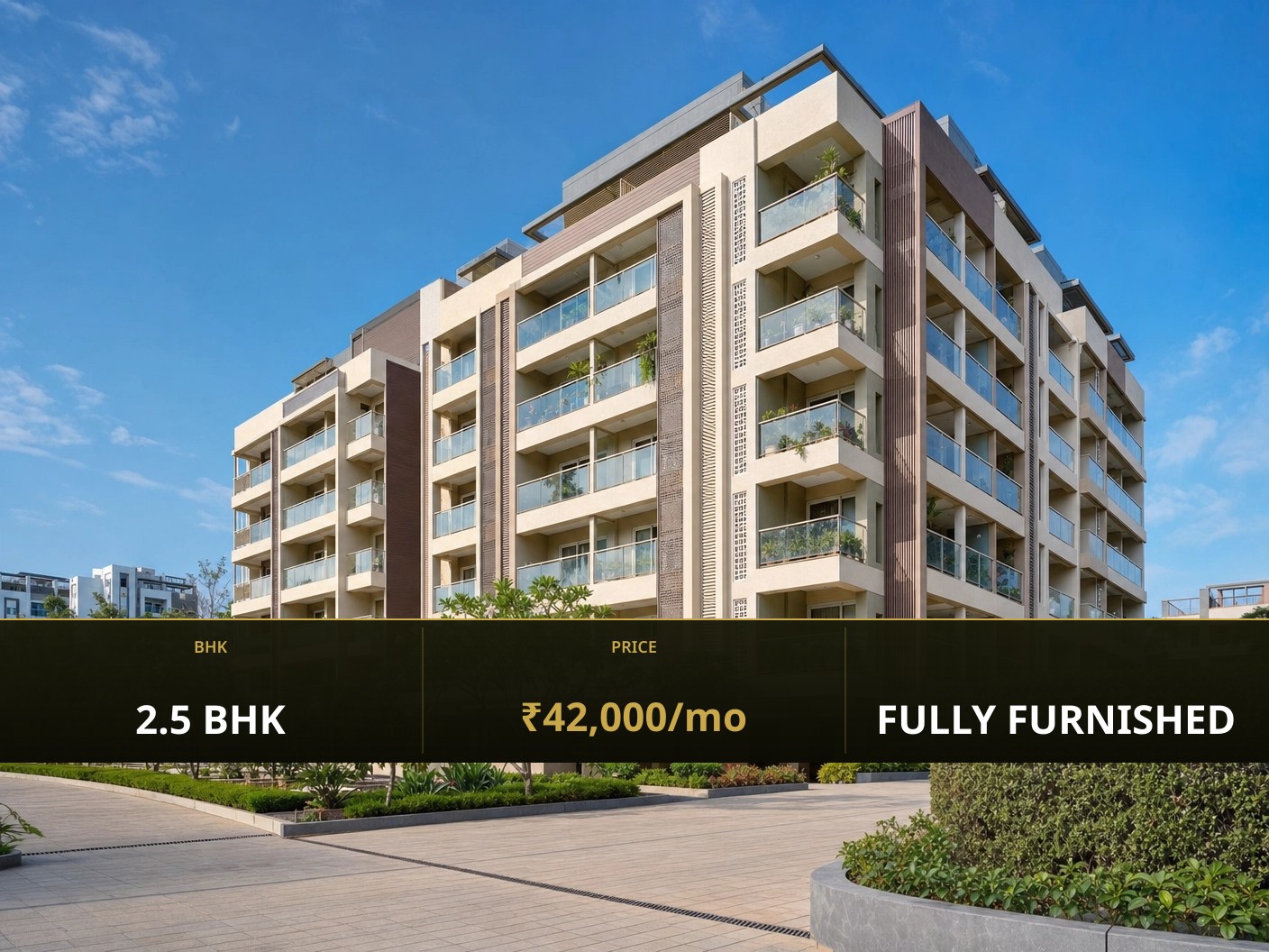 2.5 BHK Rental for Rent in Kharadi, Pune | Vardhaman Square - Image 1