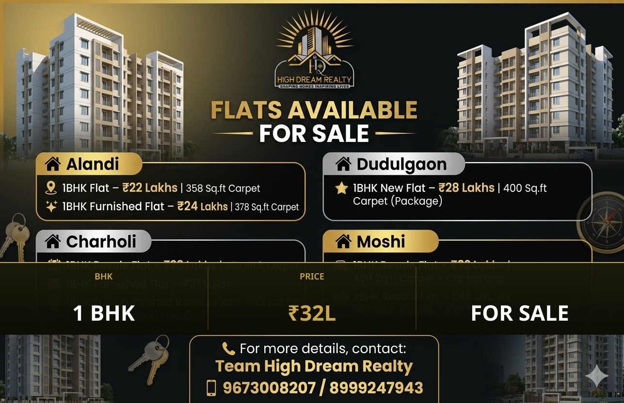 1 BHK Flat for Sale in Moshi, Pune - Image 1
