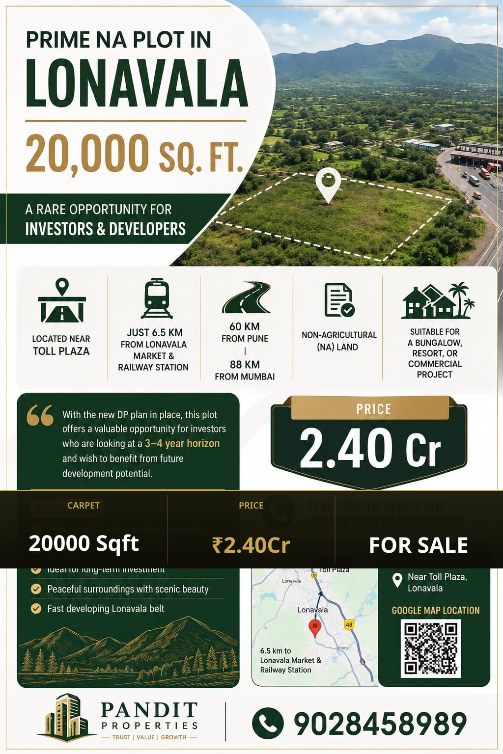 NA Land for Sale in Near Toll Plaza, Lonavala