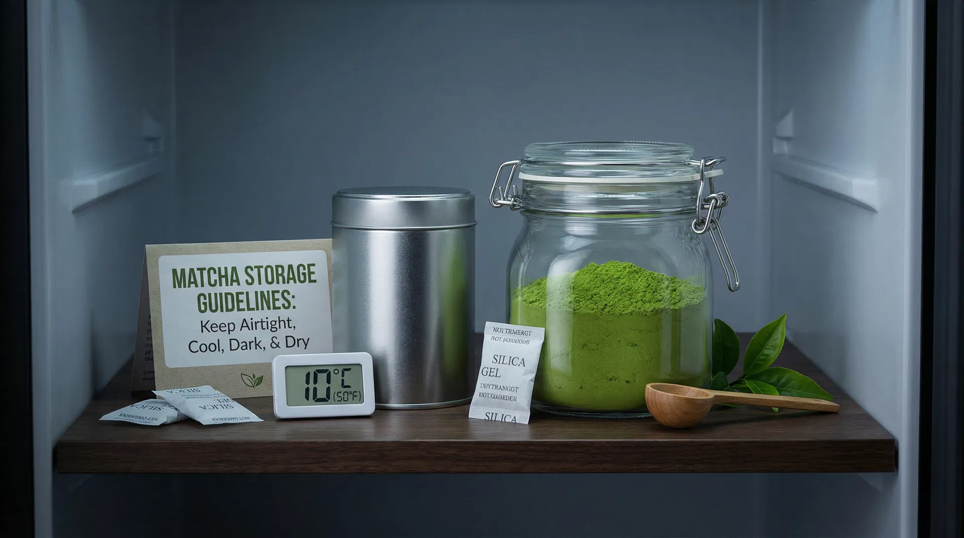 วิธีเก็บรักษามัทฉะให้สดใหม่ในตู้เย็น