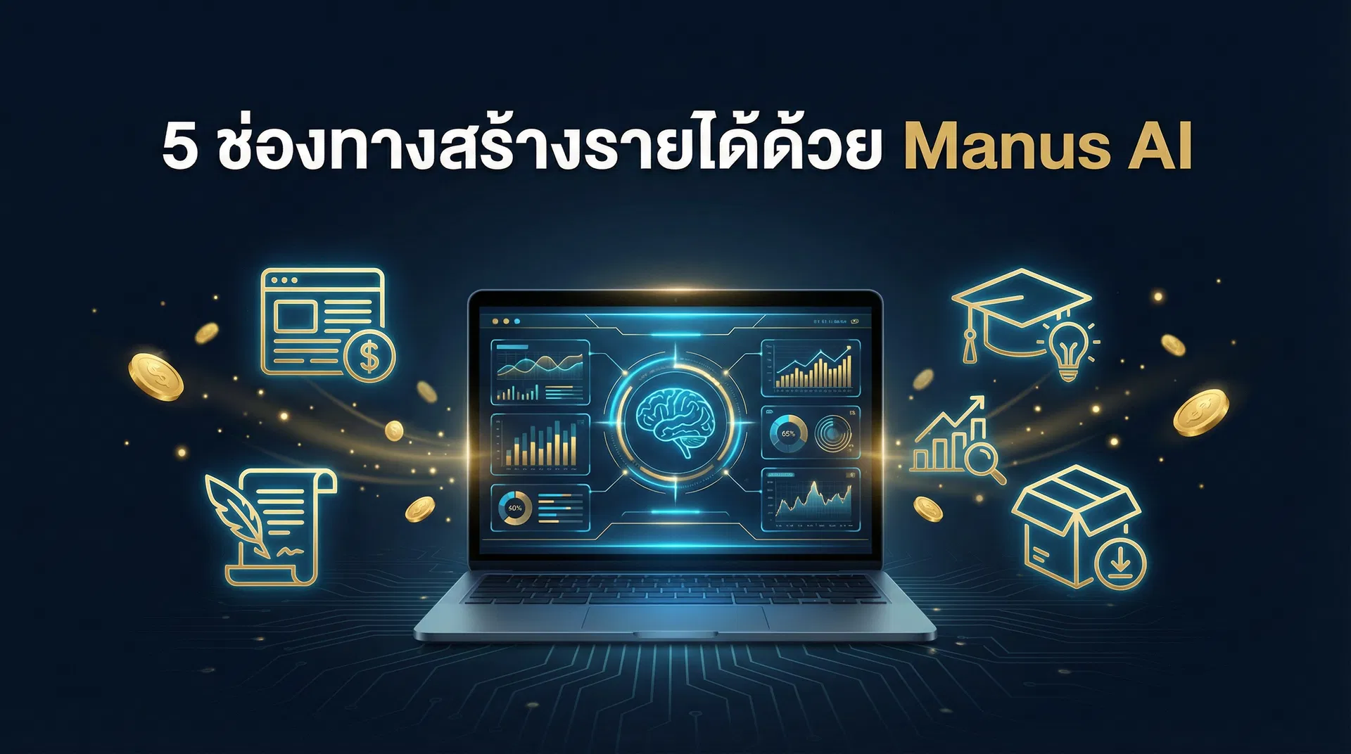 วิธีใช้ Manus AI สร้างรายได้เสริม 5 ช่องทาง