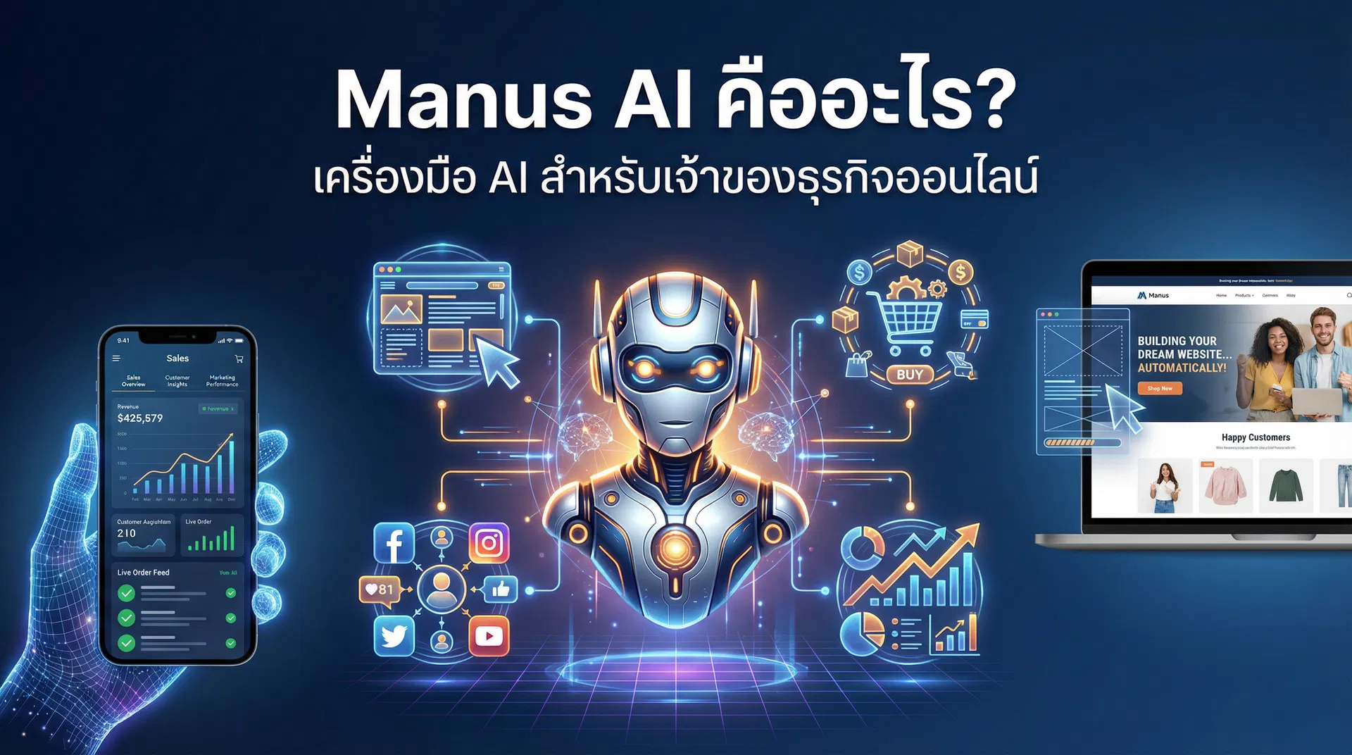 Manus AI คืออะไร? เครื่องมือ AI ที่เจ้าของธุรกิจออนไลน์ต้องรู้จักในปี 2025