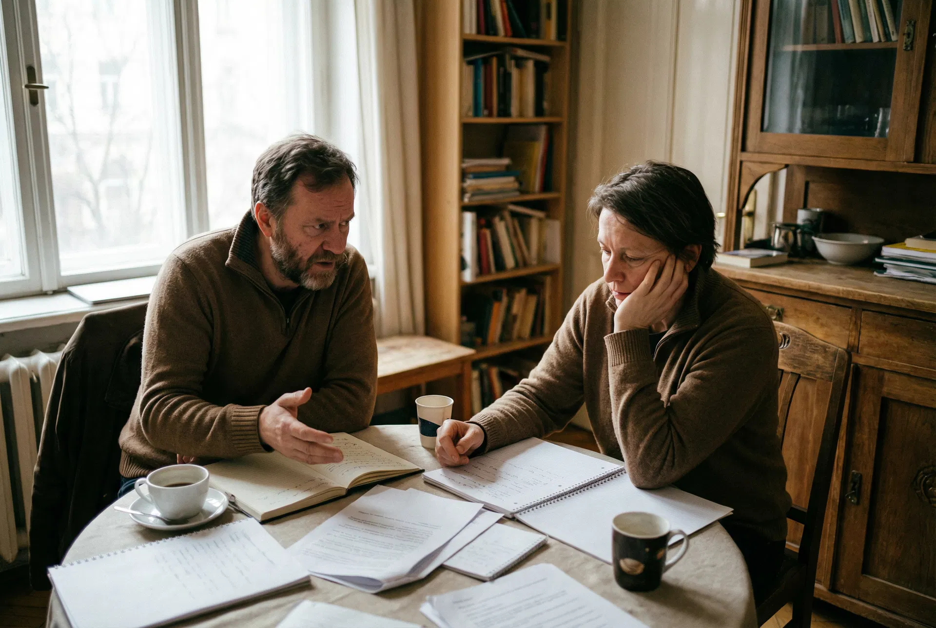 Two founders in conversation