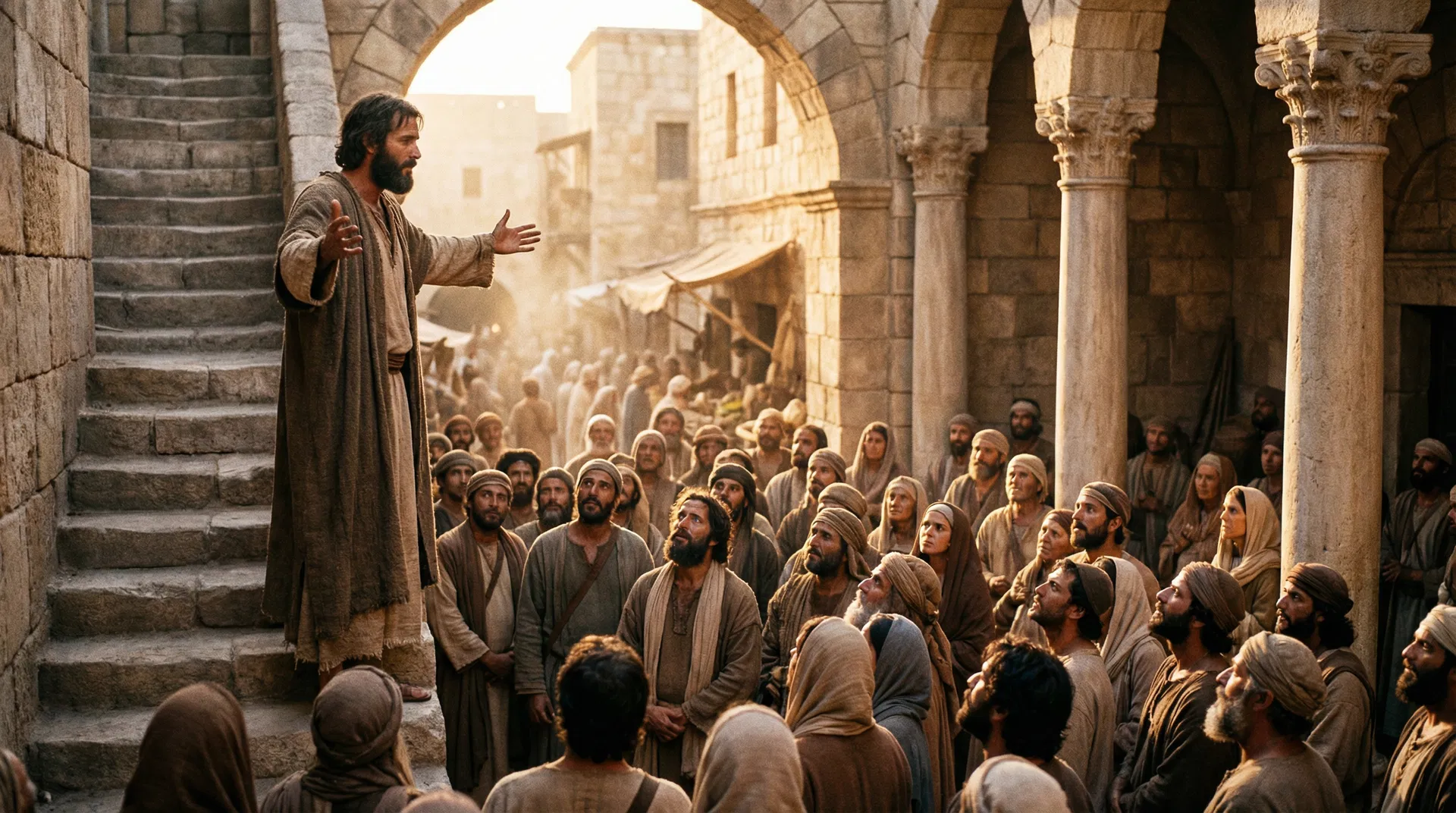 Disciples preaching boldly