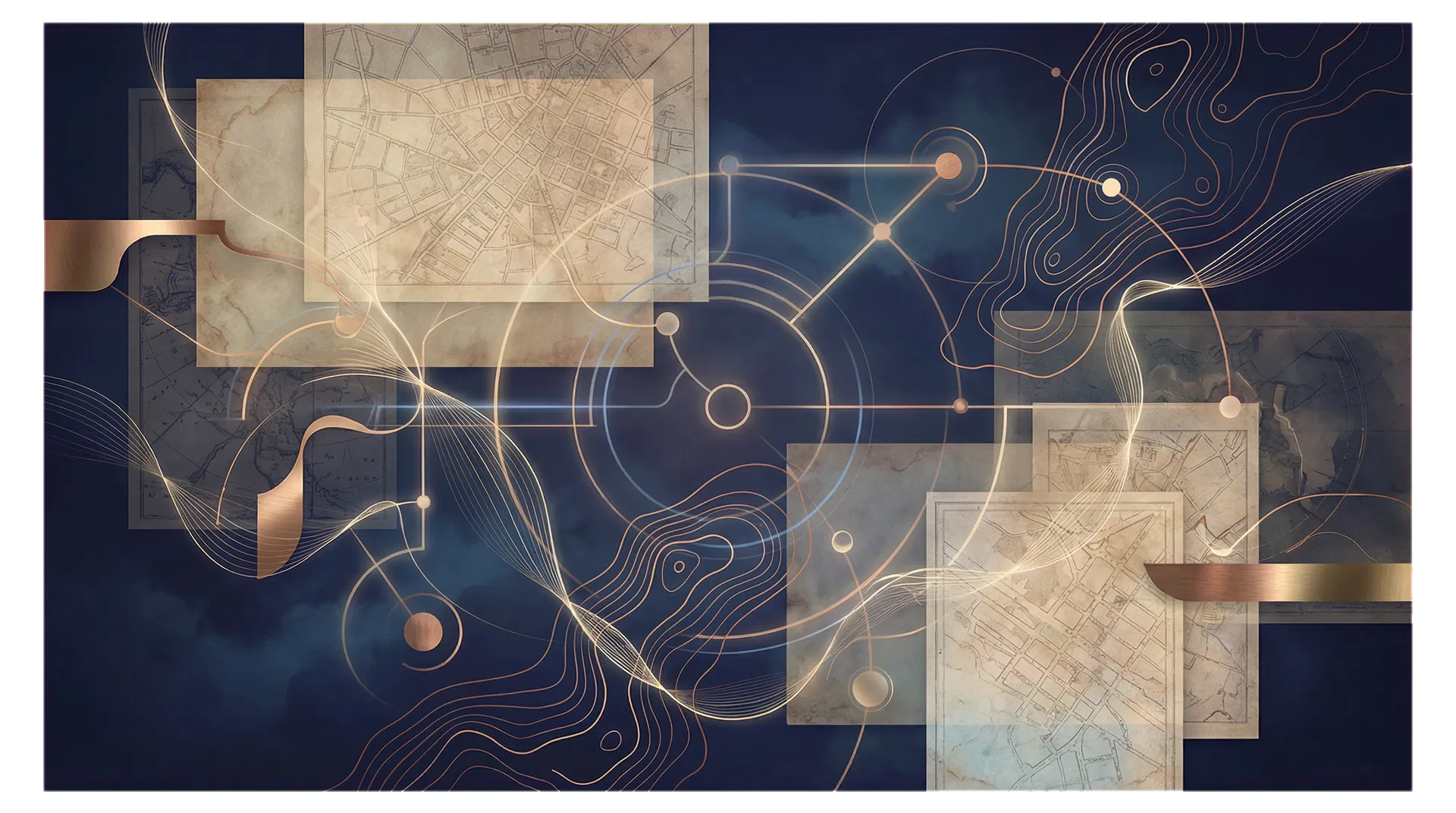 Abstract systems diagram background