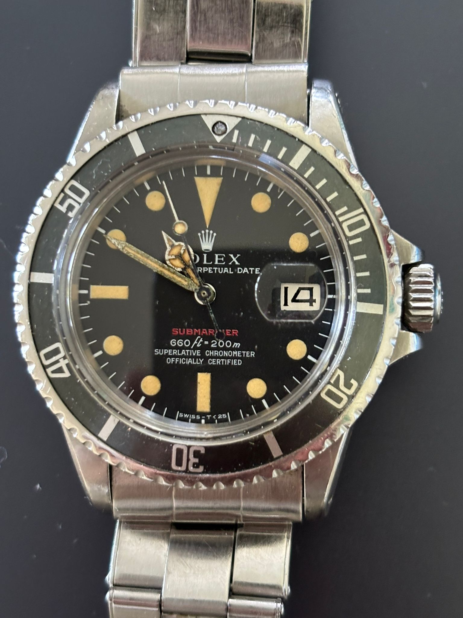Vintage Rolex Submariner Date Ref. 1680 'Red Sub' Watch