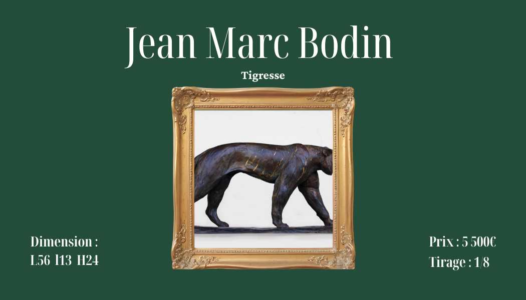 Bronze Sculpture 'Tigress' by Jean Marc Bodin