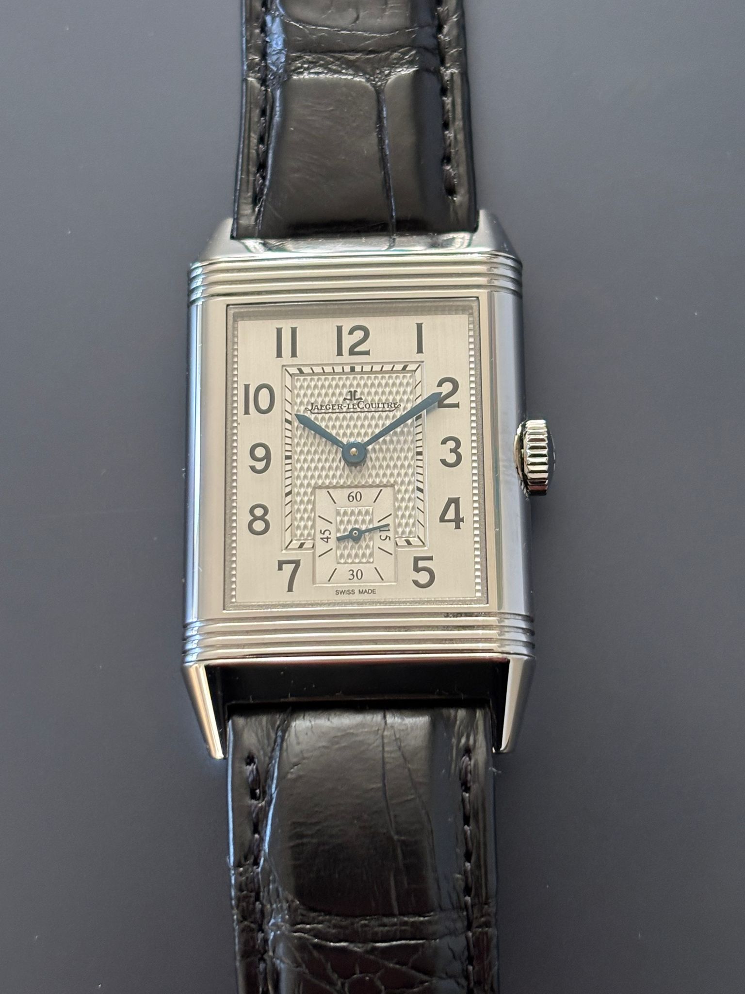 Jaeger-LeCoultre Reverso Classic Steel Watch with Small Seconds
