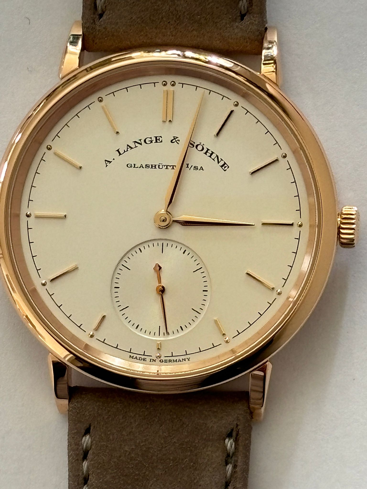 A. Lange & Söhne Pink Gold Watch with Small Seconds