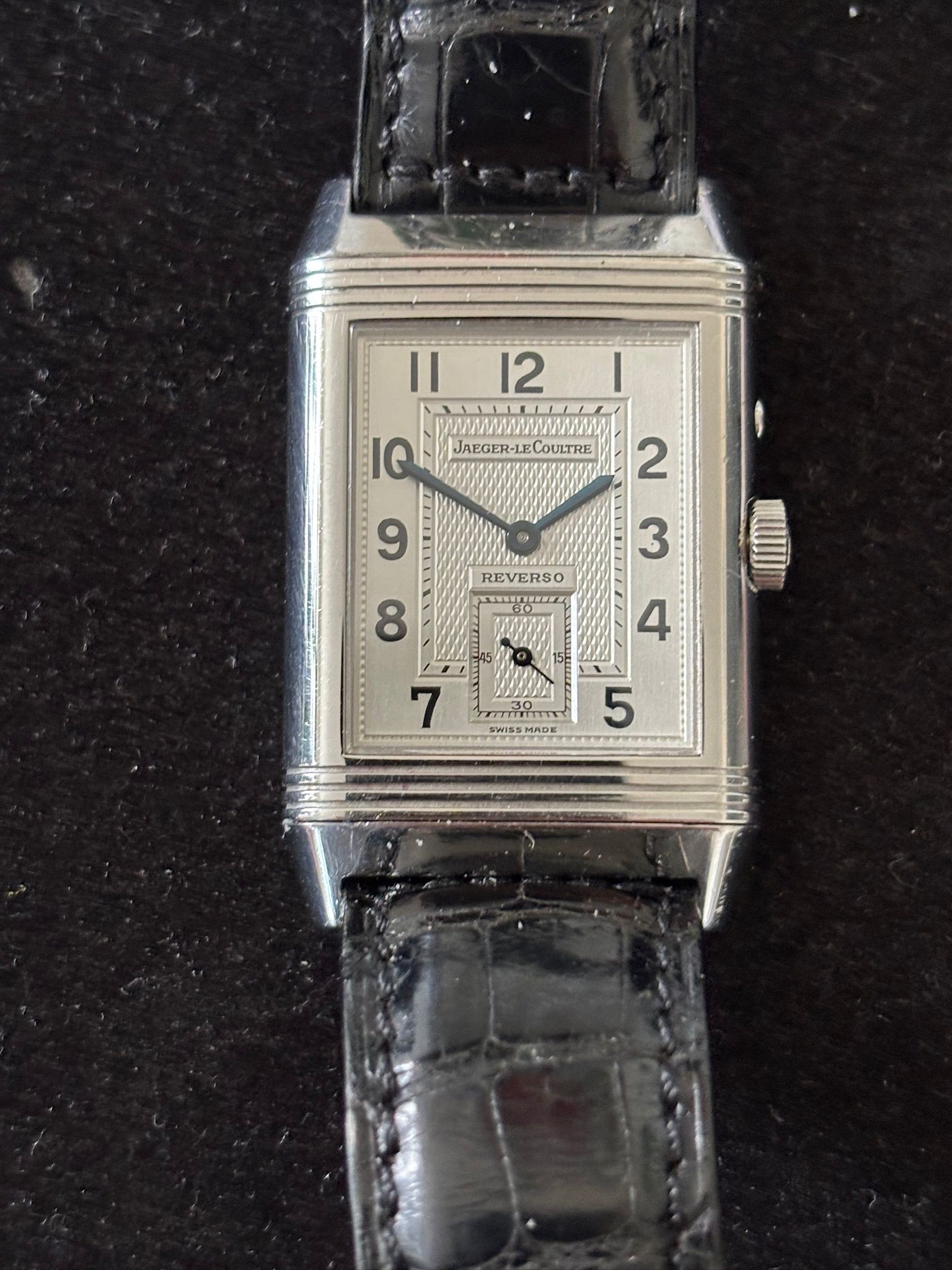Jaeger-LeCoultre Reverso Duoface Watch Black Dial