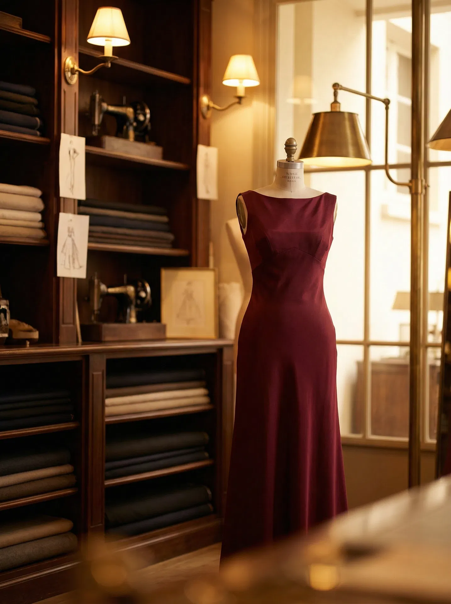 Abendkleid Bordeaux