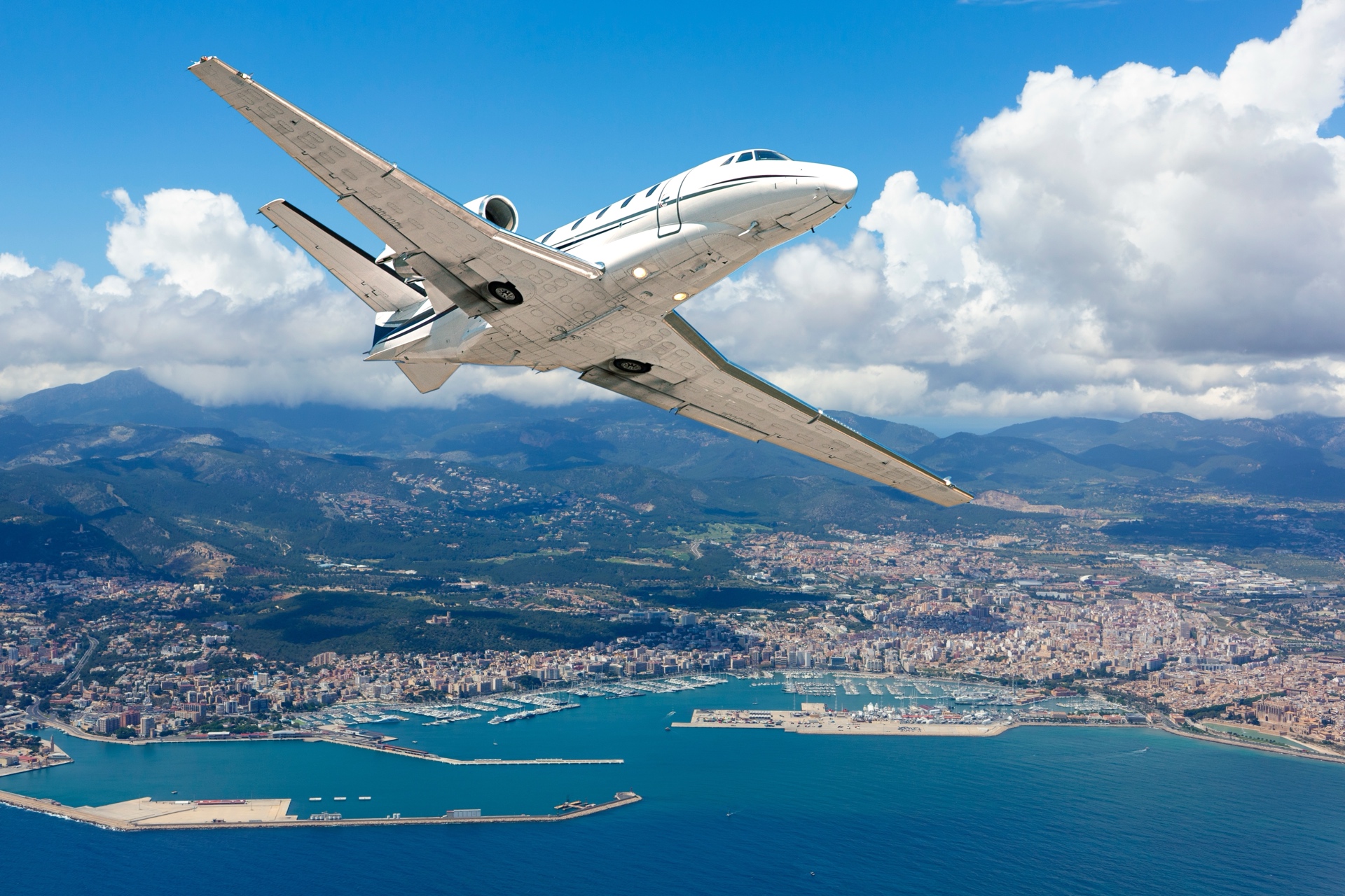 Private jet over Ibiza - Fiscal Advisory Services