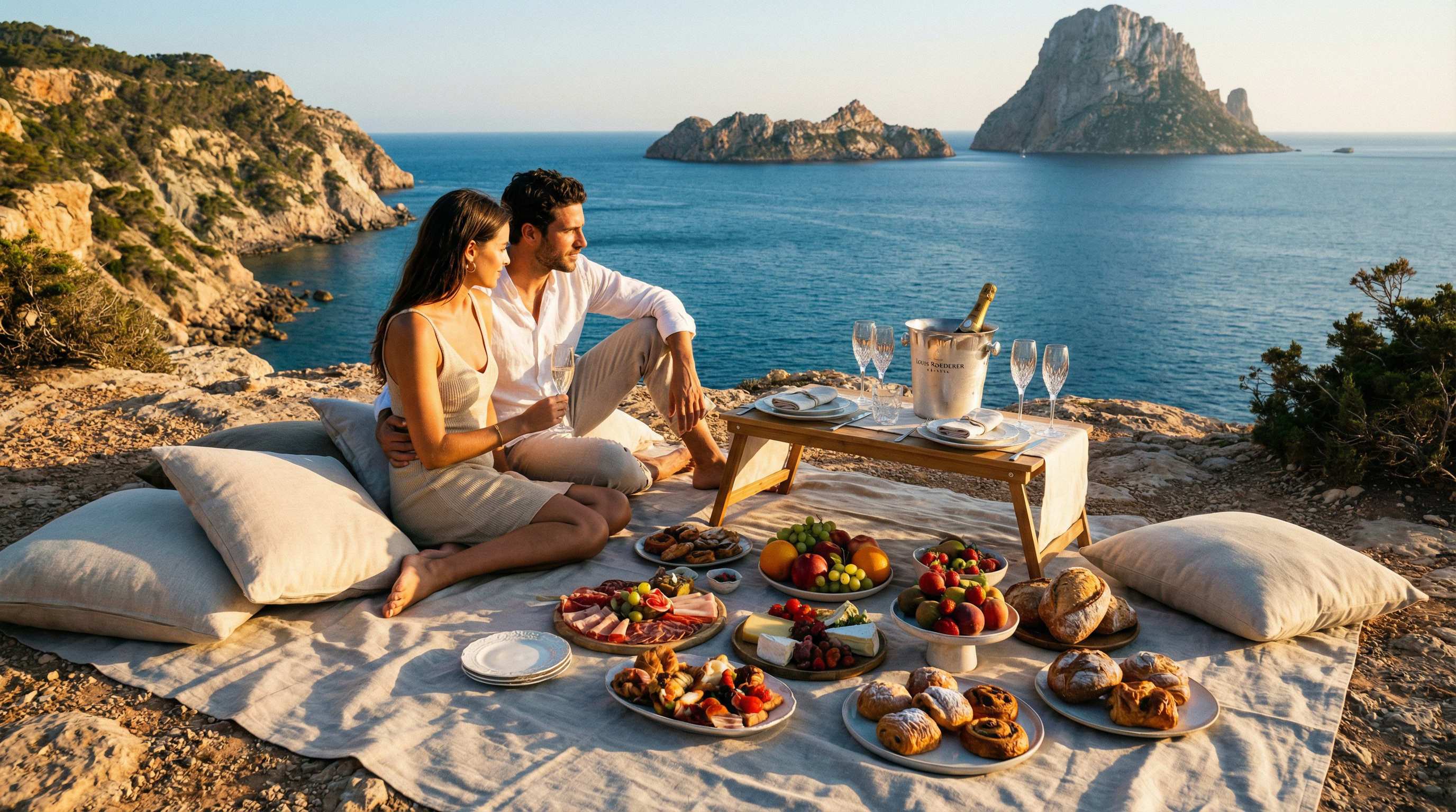 Ibiza Luxury Picnics: Clifftop, Beach & Yacht Experiences